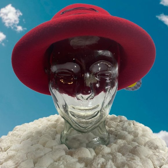Red Wool Laced Bowler main image 10